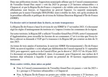 Photo de La majorité municipale répond aux contre-vérités de l'opposition