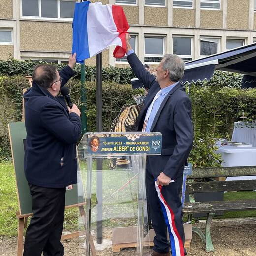 INAUGURATION DE L'AVENUE ALBERT DE GONDI