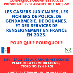 Photo de Conférence comprendre les casiers judiciaires et les fichiers des forces de l’ordre