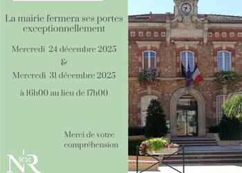 Photo de Fermeture exceptionnelle de la mairie